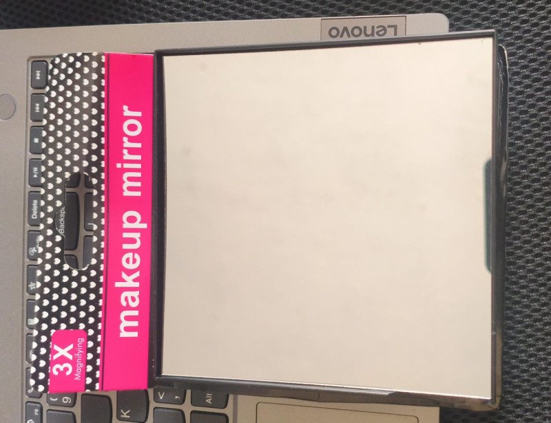 makeup mirror, 3x magnifying with suction cups